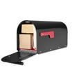 thumbnail image 4 of Architectural Mailboxes Sequoia™ Heavy duty Steel Metal Post Mounted Mail Box for outside, Black, Large Curbside Mailbox with Magnetic Latch, 4 of 5