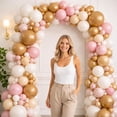 thumbnail image 4 of Reusable Inflatable Balloon Garland Arch Kit, 3/7 PCS Linked Pvc Balloons with Elastic Bands & Leak-proof Nozzle, Party Decoration for Birthdays, Weddings & Valentine's Day, 4 of 7