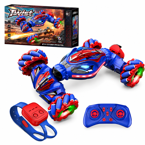 JBeeCtrl Remote Control Cars for Boys Gesture Sensing RC Stunt Car Boys Toys 6-8-12 Year Old 360° Rotating 4WD Remote Control Twist Stunt Car Christmas Birthday Gifts for Kids Boys