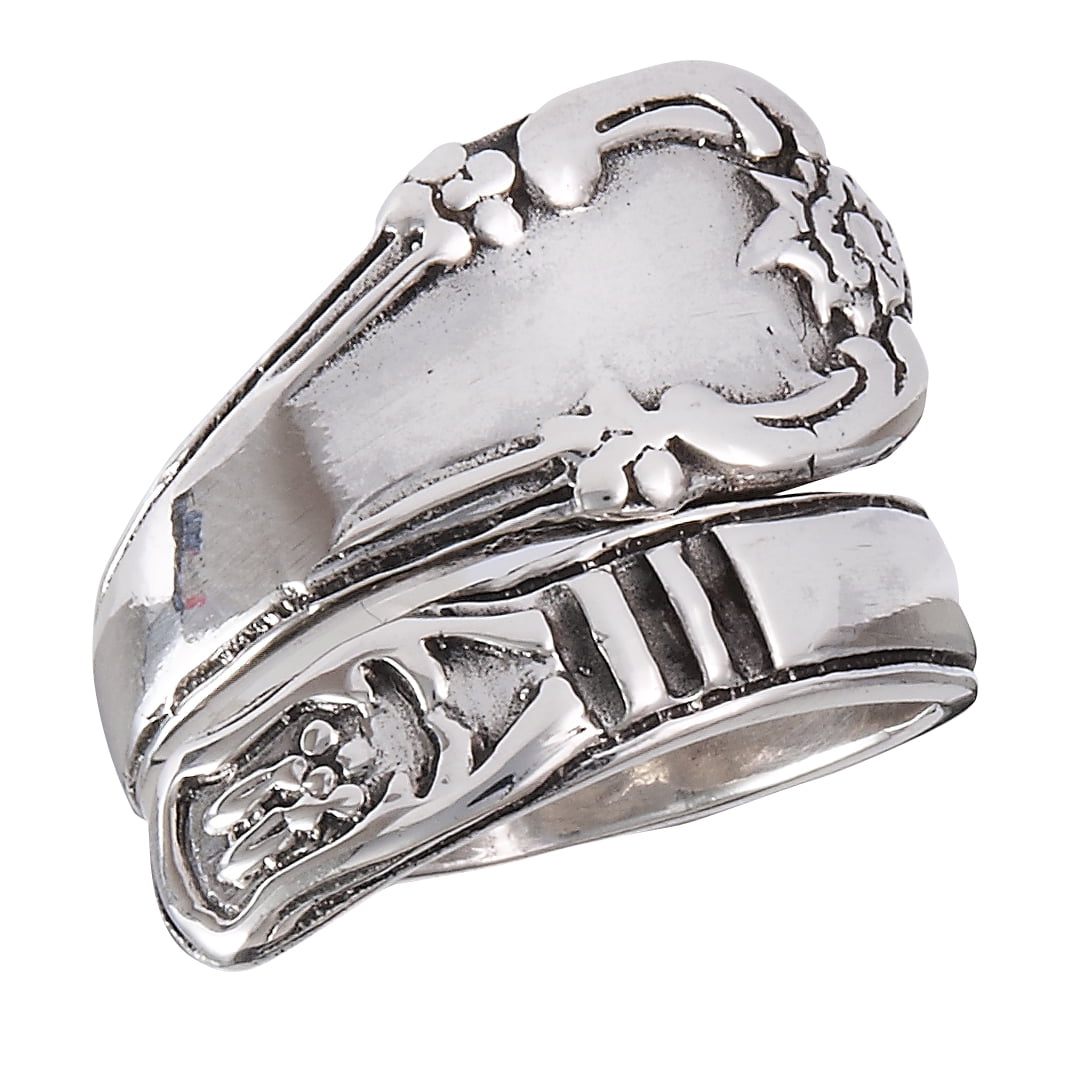 STERLING 925 SILVER RING All Sizes. ANTIQUE SILVER RING SPOON RING 