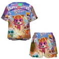 thumbnail image 4 of Super Kitties Women Pajamas Set Loungewear Sleepwear 2 Piece PJ Sets, 4 of 8