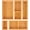 Natural, variant on Bamboo Drawer Organizer,5 PCS Silverware Organizer & Kitchen Organizers and Storage,Utensil Drawer Organizer With Removable Dividers for Kitchen,Utensils,Bathroom,Office,Makeup(White)