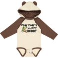 thumbnail image 3 of Inktastic Paw Paw's Fishing Buddy Boys Long Sleeve Baby Bodysuit, 3 of 5