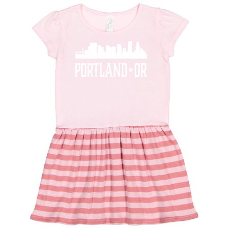 

Inktastic Portland Oregon Skyline OR Cities Gift Toddler Girl Dress