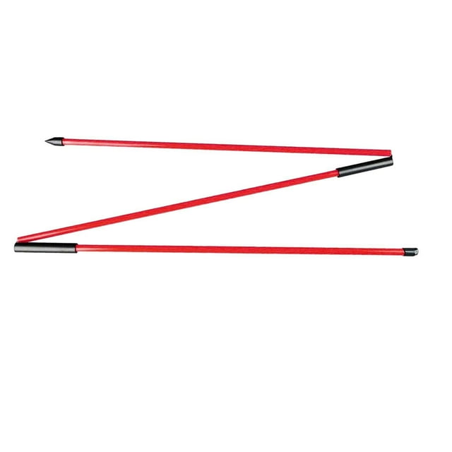 Langgg Golf Alignment Stick Portable for Putting Practice Swing Yellow Posture Aiming Full Red 122cm