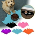 thumbnail image 7 of XINGXIANG Halloween Pet Feeding Mat - Bat Shape Felt Placemat for Cats Dogs 16.92x9.84 Inch Waterproof Dining Mat Floor Protection Bat,Halloween Cat,Halloween Dog E, 7 of 7