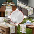thumbnail image 6 of Boho Green Flower Table Runner 70 Inches Long,Botanical Watercolor Leaf Floral Cotton Linen Table Runners Dresser Scarves,Decorative Tabletop Scarf Furniture Cover for Home Dinner Party 13"x70", 6 of 8