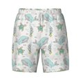 thumbnail image 4 of Lsque Mens Swim Trunks Whale And Turtle Pattern - Bathing Suit Compression Liner - Beach Swim Shorts Swimwear - (S-3XL) - Stretch Quick Dry -XX-Large, 4 of 9