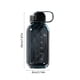thumbnail image 3 of Botella deportiva de plástico a prueba de fugas con asa para gimnasio, yoga, fitness y ejercicio., 3 of 6