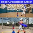 thumbnail image 2 of Agiferg Machine Game Of Baseball For Baseball Pitchers Includes Bat Foldable Plastic 23 Inch And 3 Softballs Plastic, 2 of 9