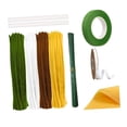 thumbnail image 1 of Kit de limpiapipas de chenilla, manualidades con limpiapipas para niños y adultos. Amarillo, 1 of 9