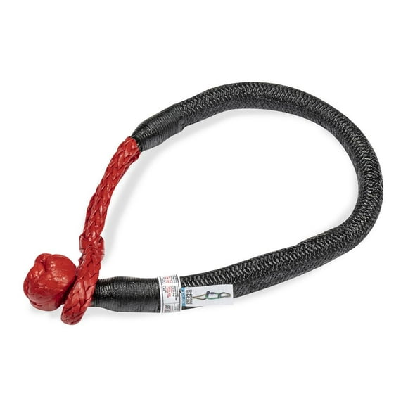 Factor 55 Winch Cable Shackle 00570 Connects Recovery Accessories To Shackle Mount; 205000 Pound Working Load Limit; 5/8 Inch Diameter; 18 Inch Length; HMPE Plasma Material; Fiber Lock Coating; Black