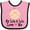 Pink and Black, variant on Inktastic My Lola and Lolo Love Me Girls Baby Bib
