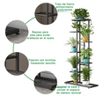thumbnail image 3 of Soporte Para Macetas Estante De Macetas Para Plantas 7 Nivel Xtellar negro, 3 of 4