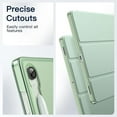 thumbnail image 7 of JETech Case for Samsung Galaxy Tab S10 FE / S9 FE 10.9-Inch, Slim Translucent Back Tri-Fold Stand Protective Tablet Cover, Support S Pen Charging, Auto Wake/Sleep (Mint), 7 of 7