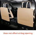 thumbnail image 3 of Leadwolf Front Pair Car Seat Covers for toyota for Matrix 2003-2008 2 Seats Waterproof Premium Leather Car Interior, 2 Pieces Auto Seat Protectors Beige, 3 of 7
