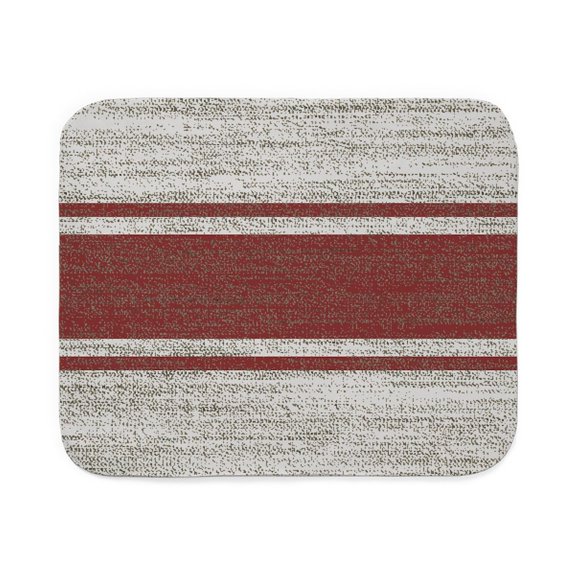CafePress - Farmhouse Burgundy Str - Sherpa Fleece Throw Blanket 60" x 50"