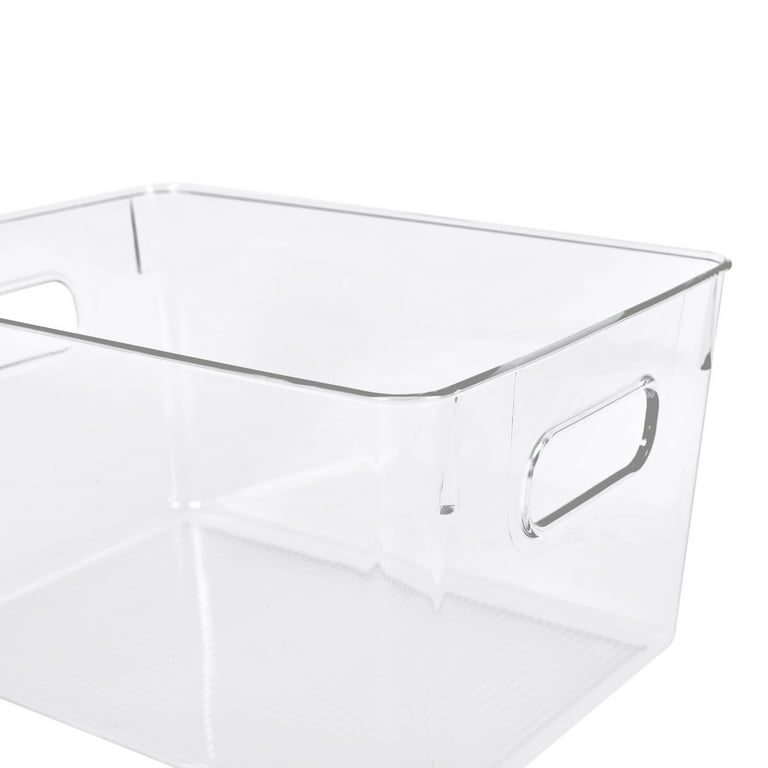 Acrylic Bins For Countertop Clear Storage Bins With Lid