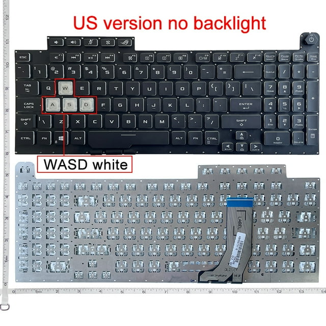 NEW Keyboard for ASUS ROG strix G731 GV G731G G731GW G731GU Crystal US Gaming Computer Keyboards Backlight no backlight