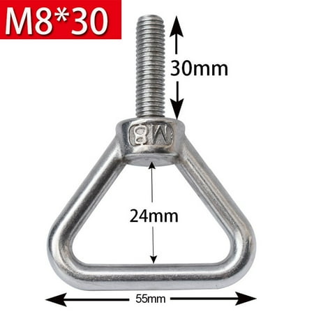 

Stainless Steel Triangular Lifting Ring Screw Welded Load-Bearing Bolt M8M10M12 M8*30