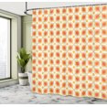thumbnail image 5 of Ambesonne Vintage Shower Curtain, 70s Boho Geometric, 69"Wx84"L, Orange Cream, 5 of 5