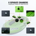 thumbnail image 4 of VEVOR Bateau Gonflable 4 Personnes en PVC avec Aviron en Aluminium et Pompe à Haut Débit, 4 of 9