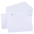 thumbnail image 1 of Unique Bargains PVC Cards with Horizontal Slot Punch, 100 Pcs 30Mil Graphic Quality Printable Blank Cards, White, 1 of 5