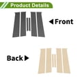 thumbnail image 4 of Unique Bargains Door Pillar Window Trim for Chevy Aveo 2007-2011 Carbon Fiber Pattern Black Front Left Right Anti Scratch Sticker Pillar Posts Cover 6 Pcs, 4 of 7
