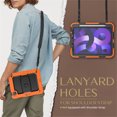 thumbnail image 6 of FJLBDE Case for iPad Pro 11 Inch 2022/2021/2020/2018 4th/3rd/2nd/1st Gen, Rugged Shockproof Tablet Cases Cover with Kickstand Shoulder Strap, Orange, 6 of 7