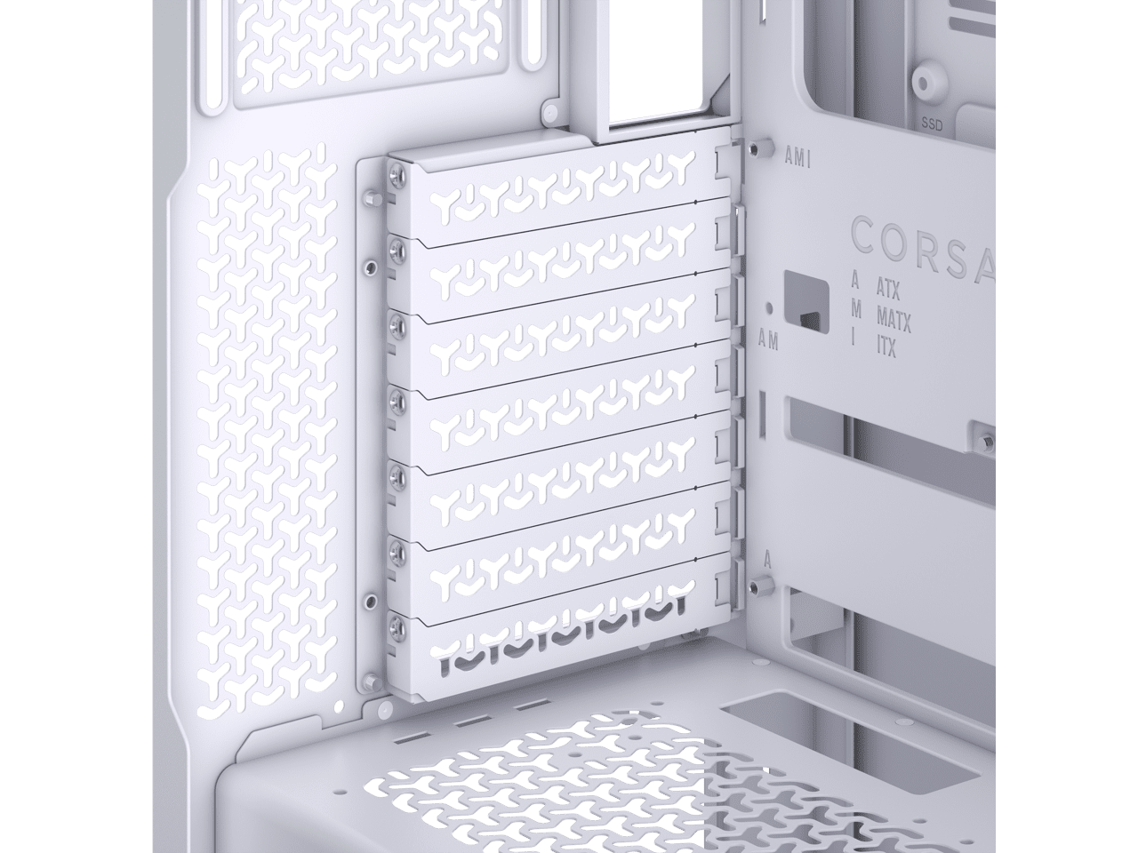 CORSAIR 3500X ARGB Tempered Glass Mid-Tower PC Case, White – 3x Pre-Installed RS120 ARGB Fans – Reverse Connection Motherboard Compatible – Fits up to 10x 120mm Fans