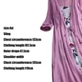 thumbnail image 5 of Vestido de dos piezas con mangas 3/4 y cuello redondo con estampado floral estilo bohemio para mujer de Qertyioot, 5 of 5