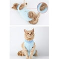 thumbnail image 5 of Chaleco de recuperación para gatos, alternativa para perros y gatos, traje de recuperación para mascotas, restauración de gatos adecuado para enfermedades de heridas abdominales (S, azul), 5 of 5