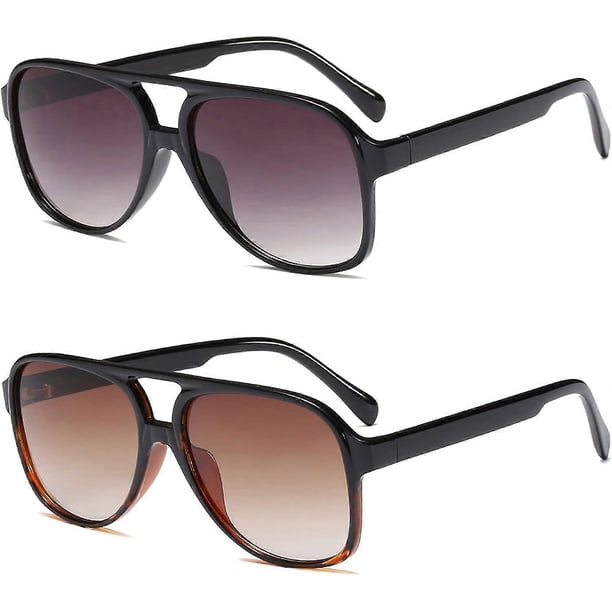 Classic Vintage Aviator Sunglasses for Women Men Large Frame Retro 70s Sunglasses