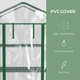 thumbnail image 4 of Outsunny Portable Greenhouse with 4 Tier Shelves, Plastic Cover, Clear, 4 of 10