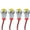 Yellow, variant on CAIJIEXI 4 Pcs 10mm Led Indicator Light 12-24V Waterproof Signal Light Metal Panel Light Red