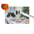 thumbnail image 4 of Border Collie Christmas Cookies Glass Cutting Board 12 in x 15 in, 4 of 5