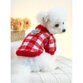 thumbnail image 3 of 1pc Soft And Comfortable Pet Clothes, Dog/Cat Clothing, Flower Patterned Sweater, Keep Your Beloved Pet Warm, 3 of 5