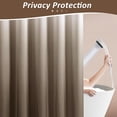 thumbnail image 6 of Navy Blue and White Shower Curtains for Bathroom, Ombre Indigo Royal Light Blue Cloth Fabric Shower Curtain Set with 12 Hooks Royal Indigo Bathroom Decor 72 x 72, 6 of 7