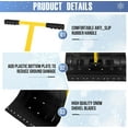 thumbnail image 6 of Lumiparty Snow Shovel with Wheels, Snow Pusher Shovel with Snow Removal Adjustable Angle & Height Handle, for Driveway, Pavement, 29"W X 19.3"H, Yellow, 6 of 7