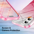 thumbnail image 4 of Cute Marble Case for iPhone 16 Built with Screen Protector,  [Military Grade Drop Tested] Stylish Full Body Shockproof Protective Rugged TPU Case Wireless Charging for Women/Girls,Rose, 4 of 6