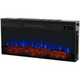 thumbnail image 6 of Bowery Hill Contemporary Electric Fireplace Entertainment Center in White, 6 of 20