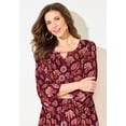thumbnail image 4 of Catherines Women's Plus Size Affinity Chain Pleated Blouse, 4 of 4