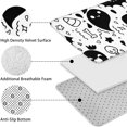 thumbnail image 5 of Black and White Halloween Doodle Pattern Bathroom Rugs Sets 3 Piece,Toilet Cover Set,Absorbent Non Slip Bathroom Mats Sets with U-Shaped Contour Rug Toilet Rug Set, 5 of 5
