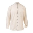 thumbnail image 3 of Men's Irish Grandfather Shirt- Long Sleeve, Stone, Small, 3 of 4