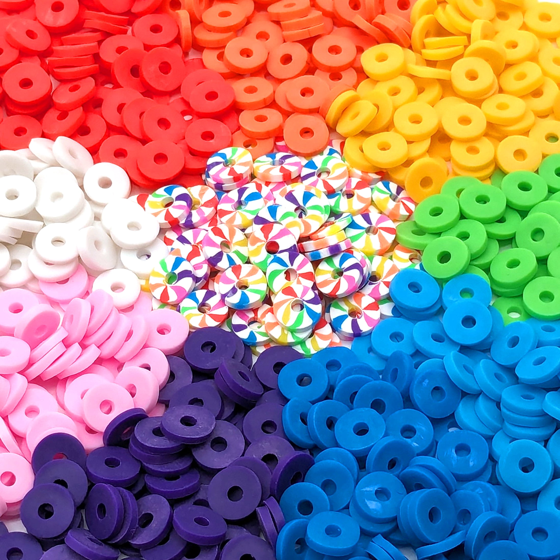 (3 pack) Hello Hobby Multicolor Clay Beads, 800 Pieces