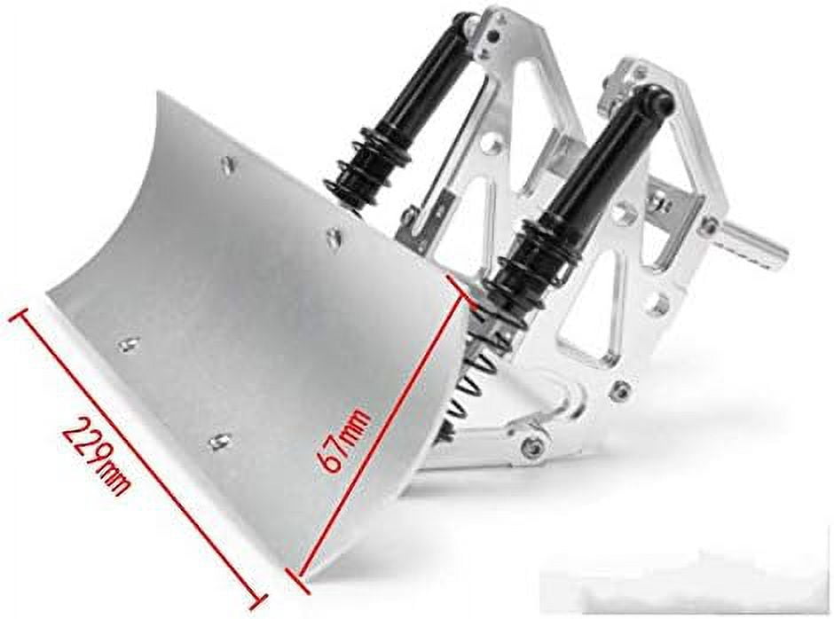 High Quality Metal Alloy Silver 1/10 RC Crawler Truck Car RC Model Car Snowplow Enhance Authenticity