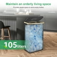thumbnail image 5 of Recycling Bin for Kitchen Indoor Home Recycle Bin 28 Gallon with Lid Removeable Reusable Inner Bag Bottle Can Glass Waste Plastice Stickers Black, 5 of 11