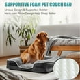 thumbnail image 4 of CONCETTA 35"x25" Orthopedic Dog Bed, Large Pet Sofa Bed with Egg Crate Foam Support, Machine Washable Cover, Gray, 4 of 8