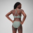 thumbnail image 4 of Speedo Women's Solid Racerback Bikini Swim Tops - Soft Olive, Size: XL, 4 of 4