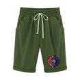 thumbnail image 1 of Pantalones Cortos Casuales para Mujer Día de la Independencia Impreso Elástico de la Cintura, Pantalones Cortos de Verano para Mujeres, 1 of 4